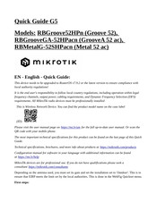 MikroTik G5 Guía Rápida