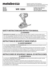 Metabo HPT WR 18DH Manual De Instrucciones