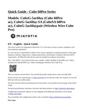 MikroTik CubeG-5ac60ay Guía Rápida