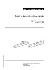 TOX PRESSOTECHNIK T Serie Directivas De Seguridad E Instrucciones De Montaje