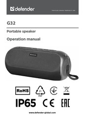 Defender G32 Manual De Instrucciones