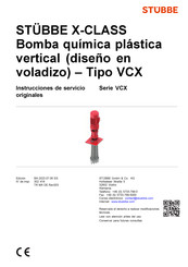 Stübbe VCX 100-315 Instrucciones De Servicio