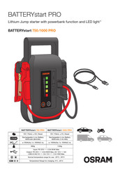 Osram BATTERYstart 1000 PRO Manual De Instrucciones