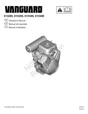 Briggs & Stratton Vanguard 61H300 Manual Del Operador