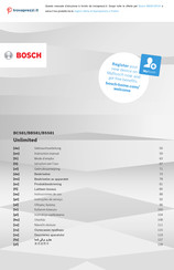 Bosch Unlimited BBS812PCK Instrucciones De Uso