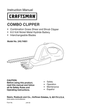 Craftsman 240.74801 Manual De Instrucciones