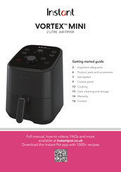 Instant Vortex Mini WH Manual De Instrucciones