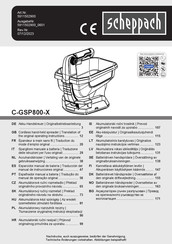 Scheppach 5911502900 Traduccion Del Manual De Instrucciones Originale