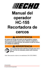 Echo HC-155 Manual Del Operador