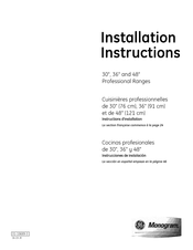 GE ZDP484NGP5SS Instrucciones De Instalación