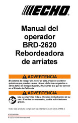 Echo BRD-2620 Manual Del Operador