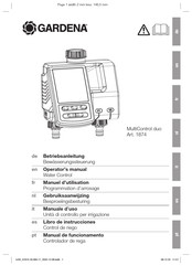 Gardena MultiControl duo Libro De Instrucciones