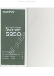 Olympus Pearlcorder S950 Instrucciones