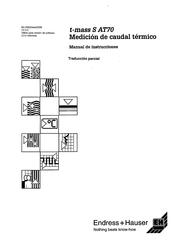 Endress+Hauser t-mass S AT70 Manual De Instrucciones