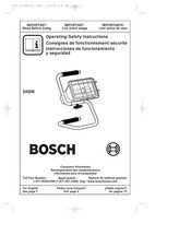 Bosch 3450K Instrucciones De Funcionamiento Y Seguridad