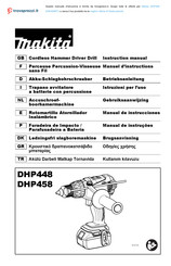 Makita DHP458RTJ Manual De Instrucciones