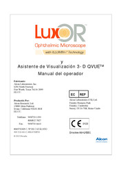 Novartis ALCON Luxor 3-D QVUE Manual Del Operador