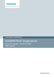 Siemens MAMMOMAT Inspiration VB60 Manual Del Operador