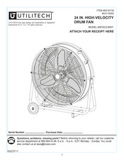 Utilitech SFDC2-600T Manual Del Usuario