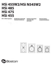 Boston HSi 475 Manual Del Usuario