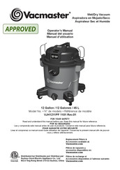 Vacmaster VJH1211PF 1101 Manual Del Usuario