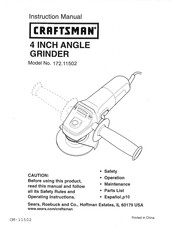 Craftsman 172.11502 Manual De Instrucciones