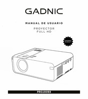 Gadnic PROJ0093 Manual De Usuario