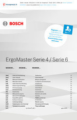 Bosch ErgoMaster MSM6M Serie Manual De Usuario