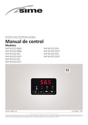 Sime SHP M ECO 012 Manual De Control