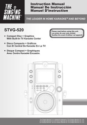 Singing Machine STVG-520 Manual De Instruccion