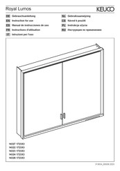 KEUCO Royal Lumos 14322 1723 3 Serie Manual De Instrucciones De Uso