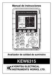 KYORITSU KEW6315 Manual De Instrucciones