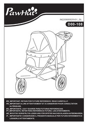 PawHut D00-108RD Manual De Instrucciones