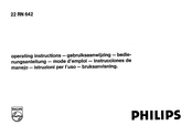 Philips 22 RN 642 Instrucciones De Manejo