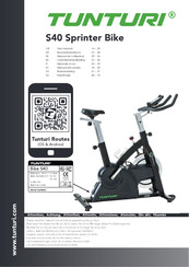 Tunturi S40 Spinner Bike Manual Del Usuario