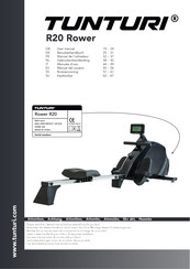 Tunturi R20 Rower Manual Del Usuario