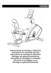 BH FITNESS i.TFR MED H650BIH Instrucciones De Montaje Y Utilización