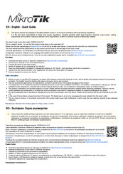 MikroTik CRS504-4XQ-OUT Guía Rápida