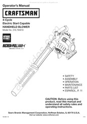 Craftsman 316.794610 Manual Del Operador