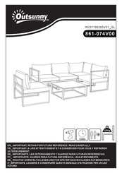 Outsunny 861-074V00 Instrucciones De Montaje