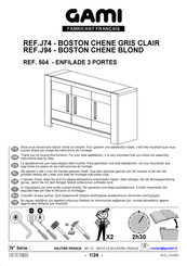 Gami BOSTON CHENE 504 Instrucciones De Montaje