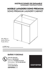 CORONA SOHO PEMIUM MBM 10128 Instrucciones De Ensamble