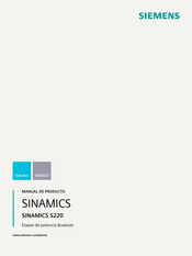 Siemens SINAMICS S220 Manual De Producto