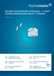 HomeMatic HmIP-FCI1 Manual De Instalacion Y Uso