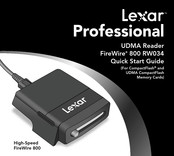 Lexar FireWire 800 Guia De Inicio Rapido