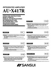 Sansui AU-X417R Manual De Instrucciones