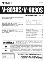 Teac V-6030S Manual Del Usuario