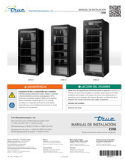 True Manufacturing Company CVM-27 Manual De Instalación