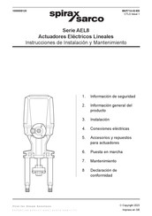 Spirax Sarco AEL83 Instrucciones De Instalación Y Mantenimiento