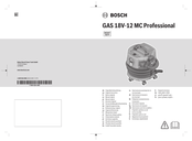 Bosch GAS 18V-12 MC Professional Manual Original